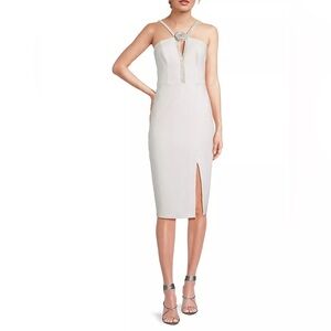 Liv Foster

Embellished Twill Halterneck Midi-Dress